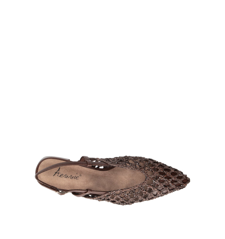 A.ENNIE Slingback donna caffè