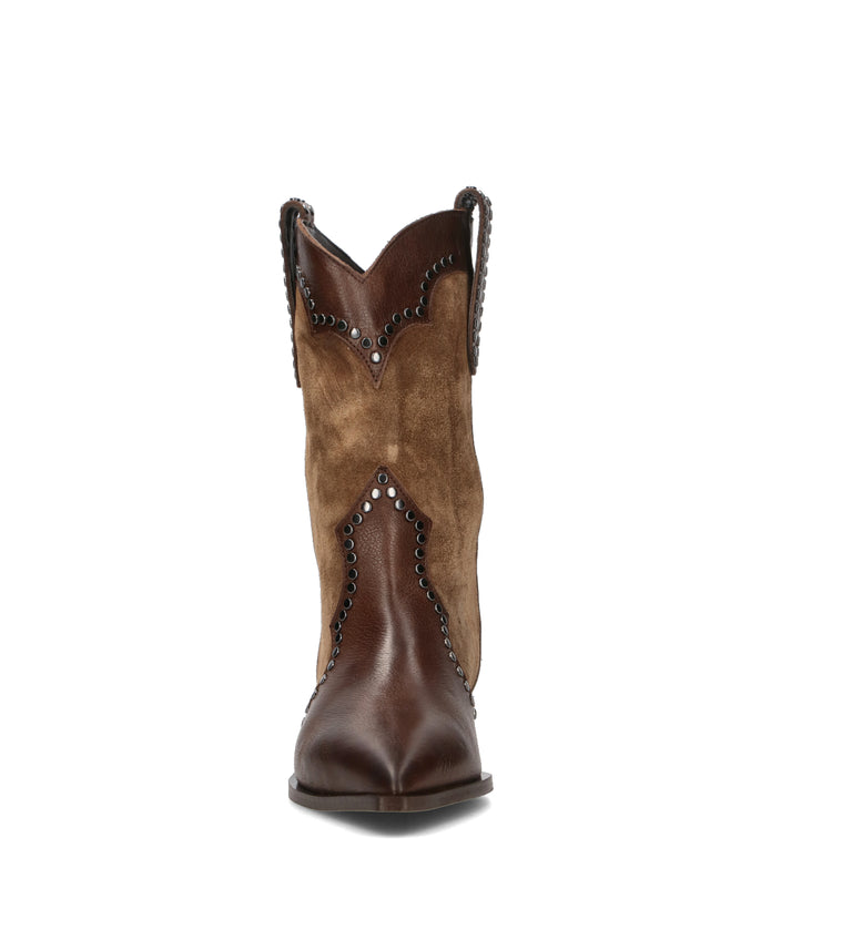 MIMMU' Stivale donna marrone in suede