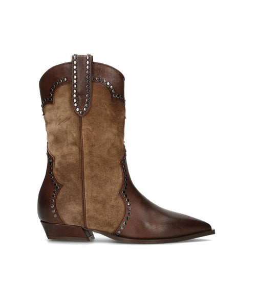 MIMMU' Stivale donna marrone in suede