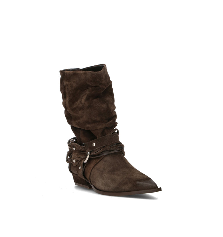 MIMMU' Tronchetto donna marrone in suede