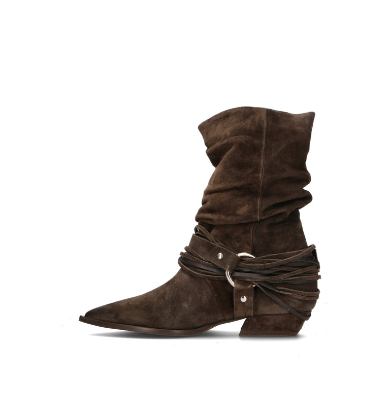 MIMMU' Tronchetto donna marrone in suede