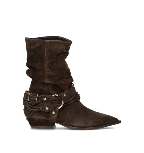 MIMMU' Tronchetto donna marrone in suede