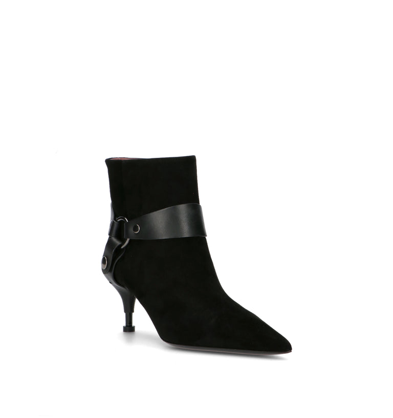 PREMIATA Tronchetto donna nero in suede