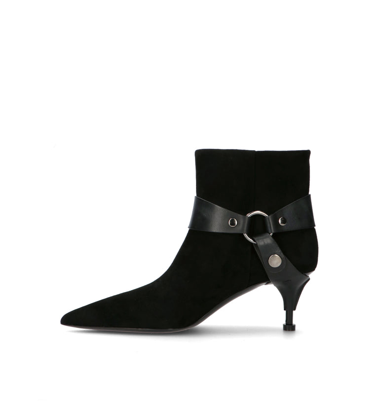 PREMIATA Tronchetto donna nero in suede