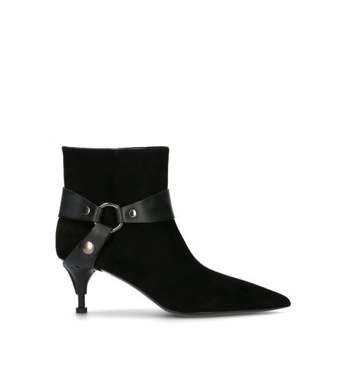 PREMIATA Tronchetto donna nero in suede