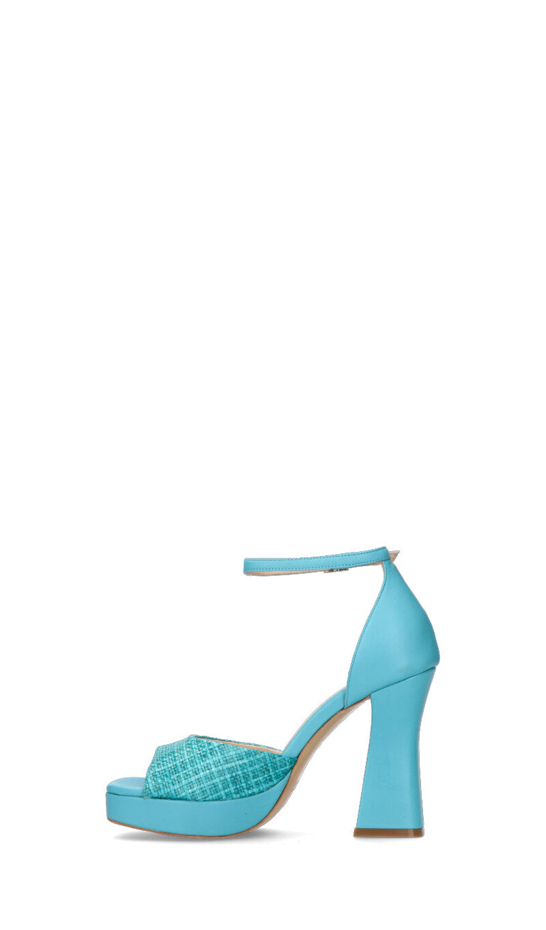 GIANMARCO F Decollete donna turchese in pelle