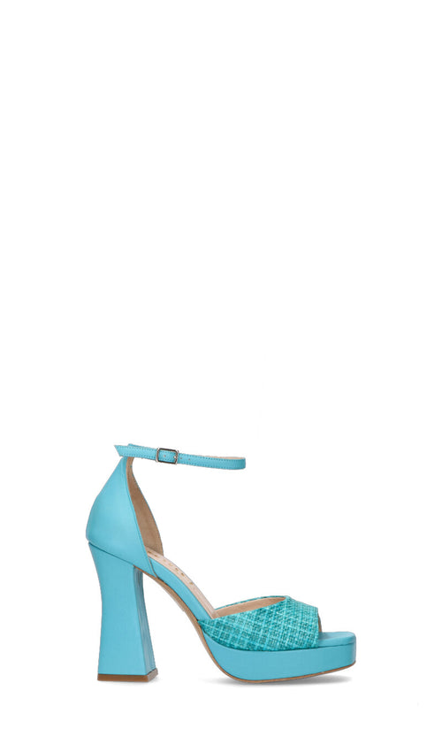 GIANMARCO F Decollete donna turchese in pelle