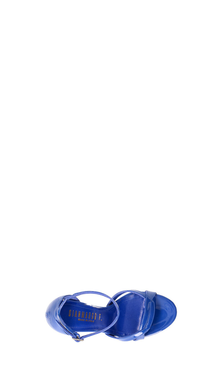 GIANMARCO F Sandalo donna blu in pelle