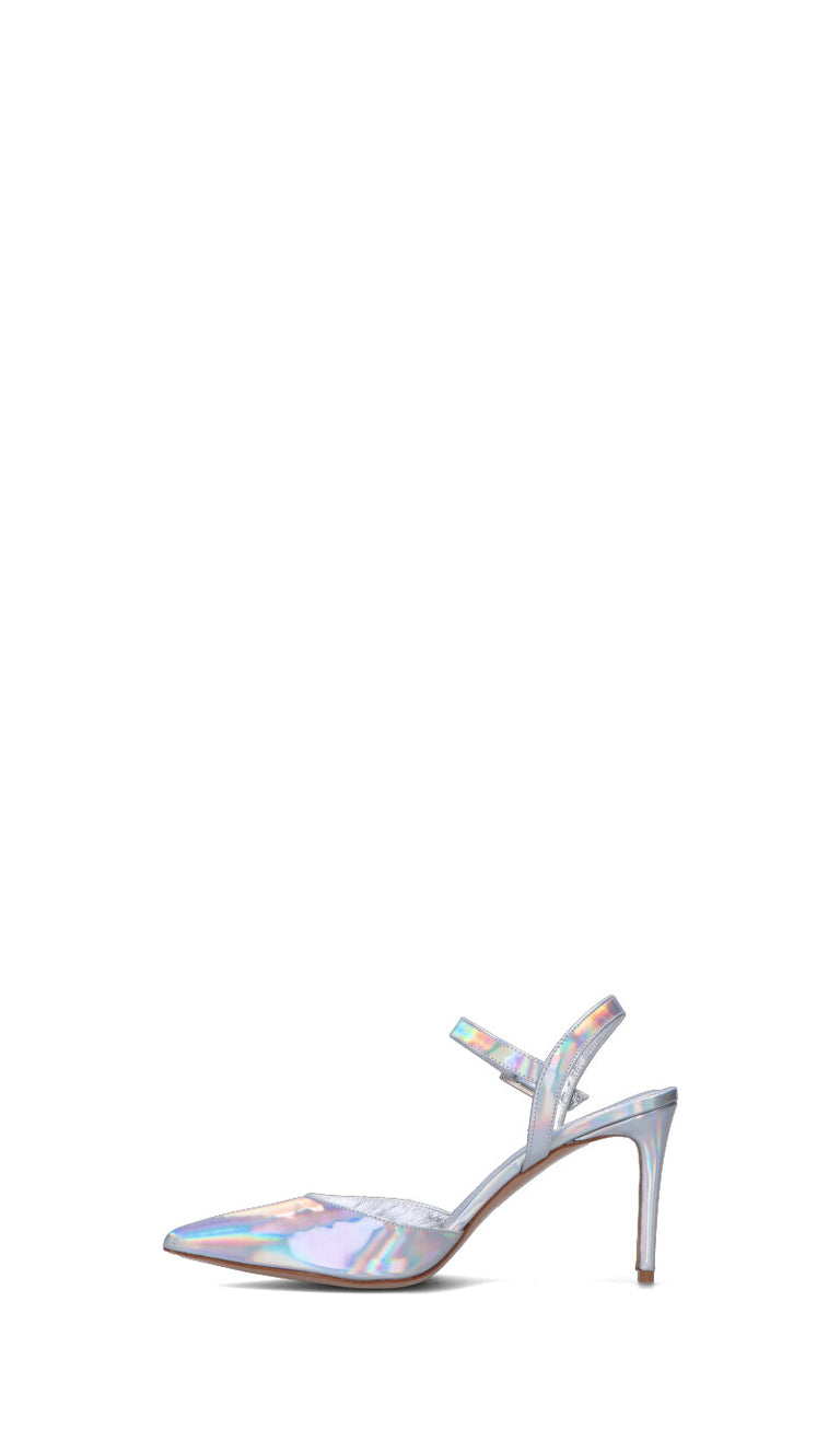 GIANMARCO F Slingback donna argento in pelle