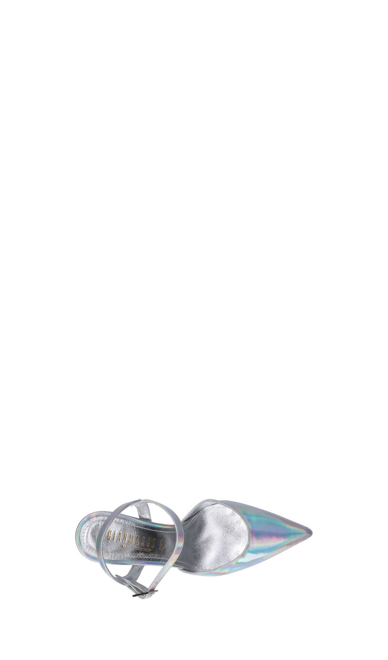 GIANMARCO F Slingback donna argento in pelle