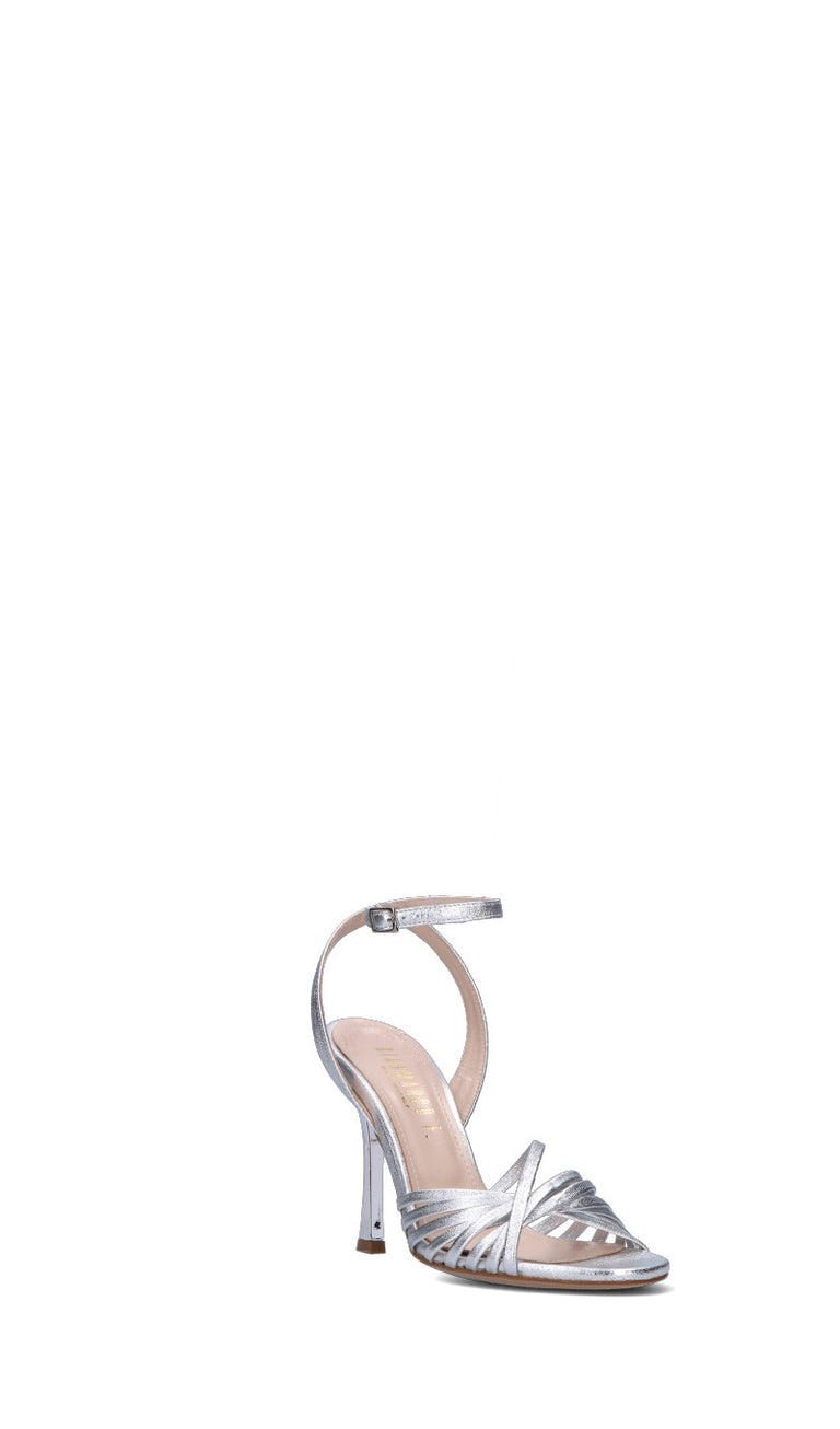 GIANMARCO F Sandalo donna argento in pelle