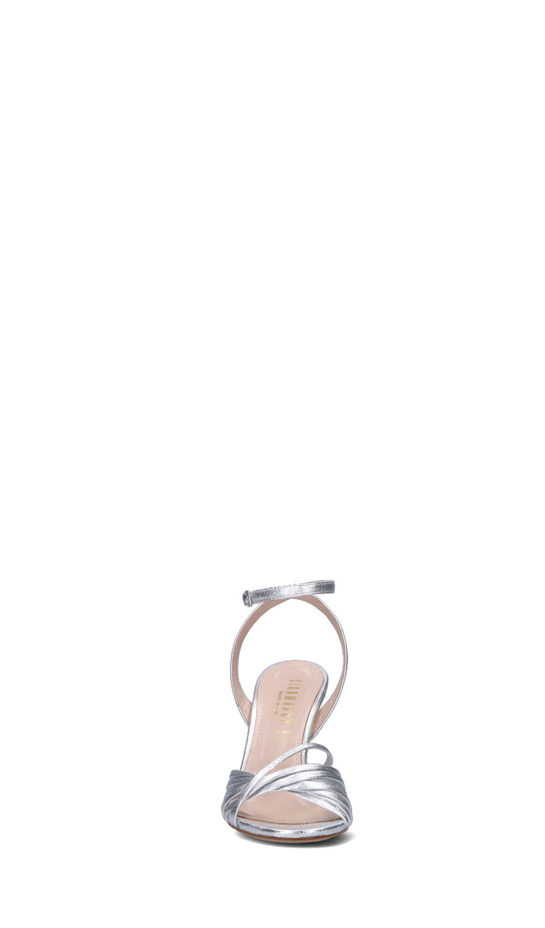 GIANMARCO F Sandalo donna argento in pelle