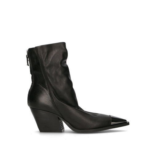 MIMMU' Tronchetto donna nero in pelle