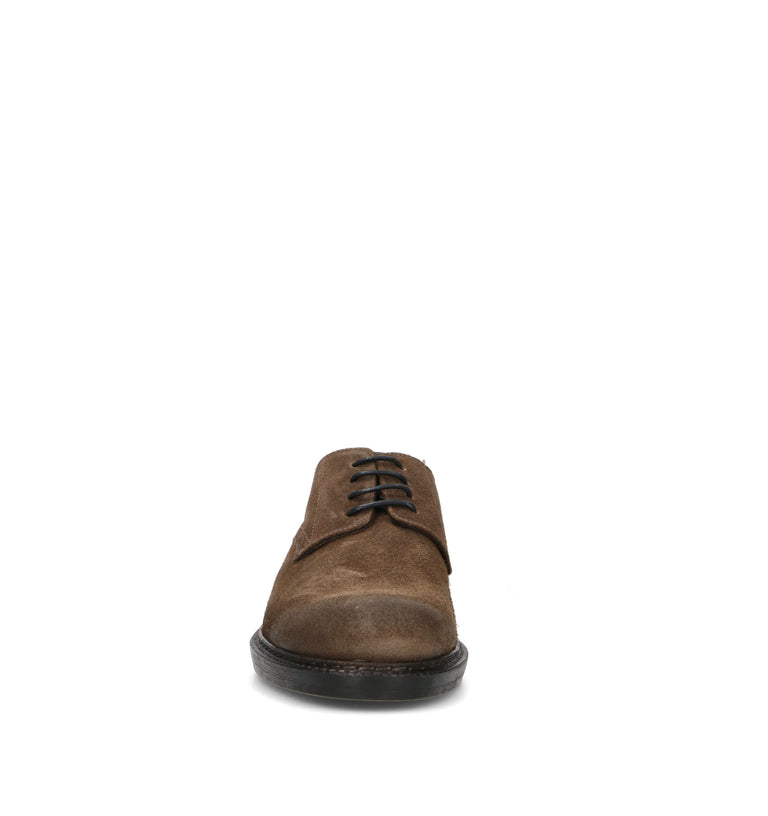 HUNDRED 100 Stringata uomo militare in suede