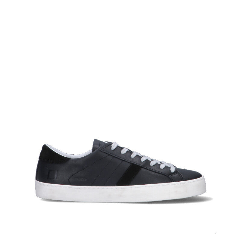 D.A.T.E. - HILL LOW Sneaker uomo nera in pelle