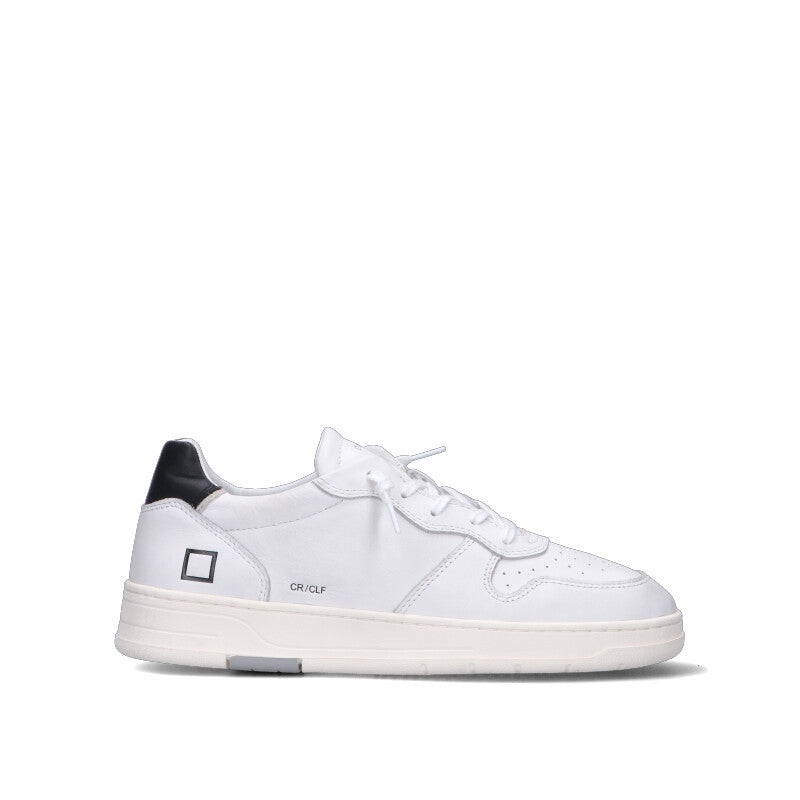 D.A.T.E. COURT CALF Sneaker umo bianca/nera in pelle