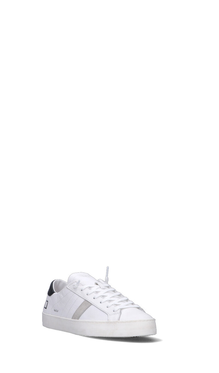 D.A.T.E. HILL LOW CALF Sneaker uomo bianca/nera in pelle