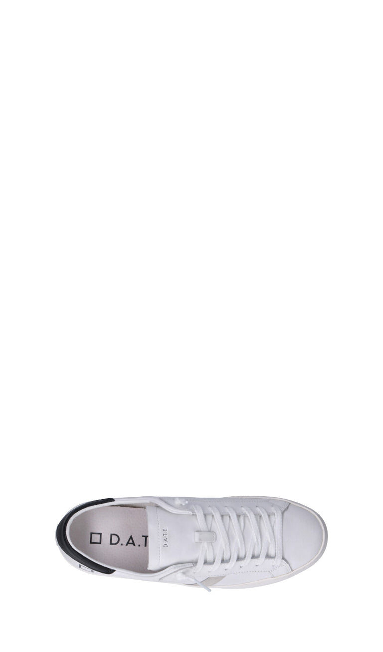 D.A.T.E. HILL LOW CALF Sneaker uomo bianca/nera in pelle
