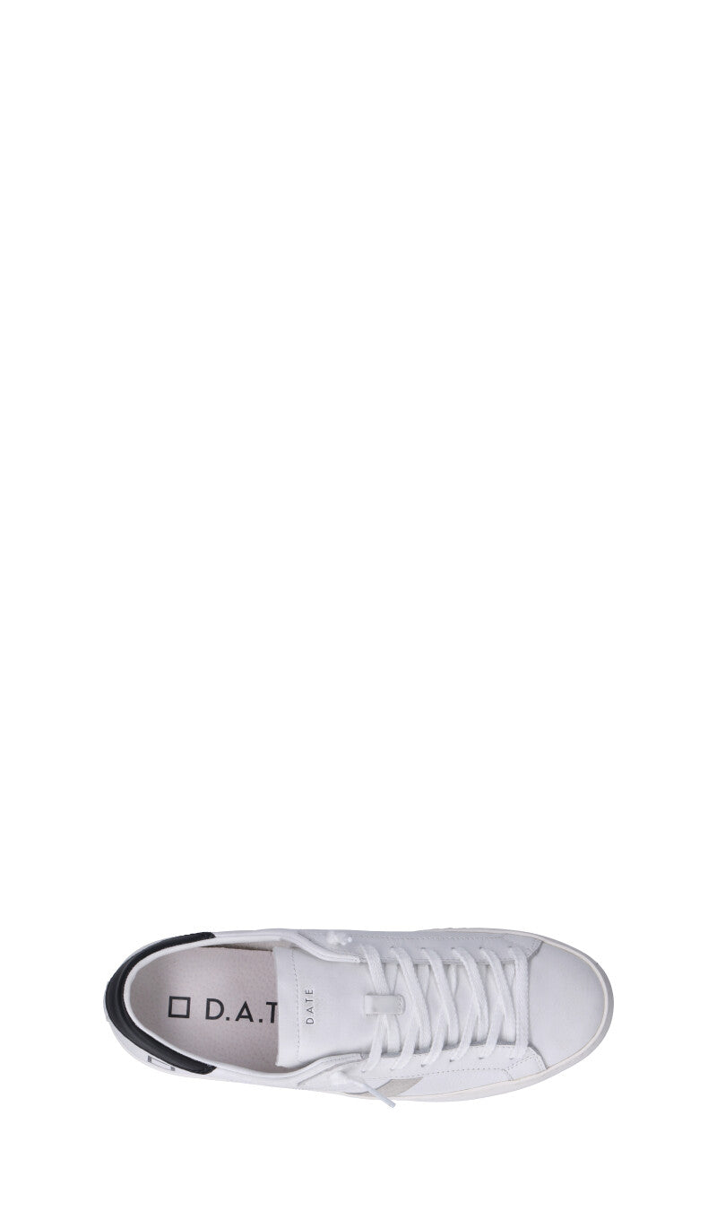 D.A.T.E. HILL LOW CALF Sneaker uomo bianca/nera in pelle