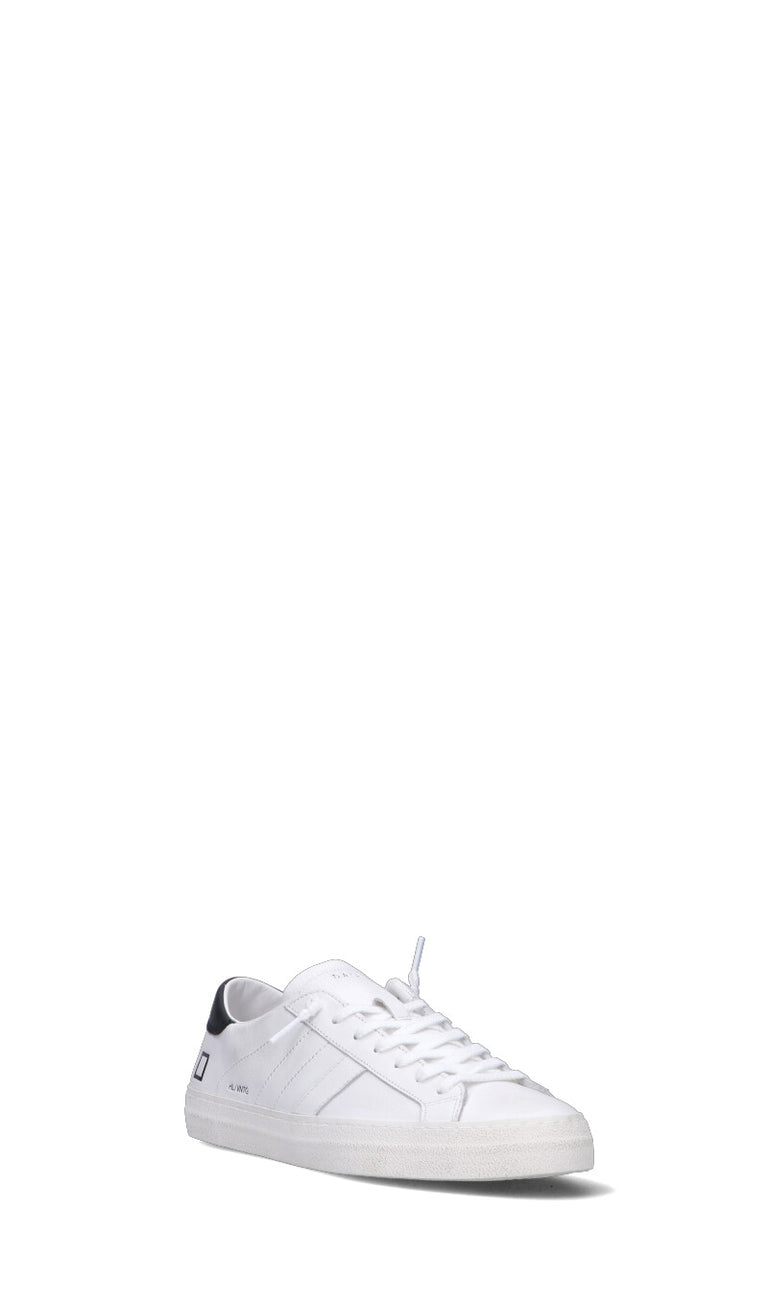 D.A.T.E. HILL LOW VINTAGE CALF Sneaker uomo bianca/nera in pelle