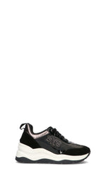 FORNARINA Sneaker donna nera in pelle