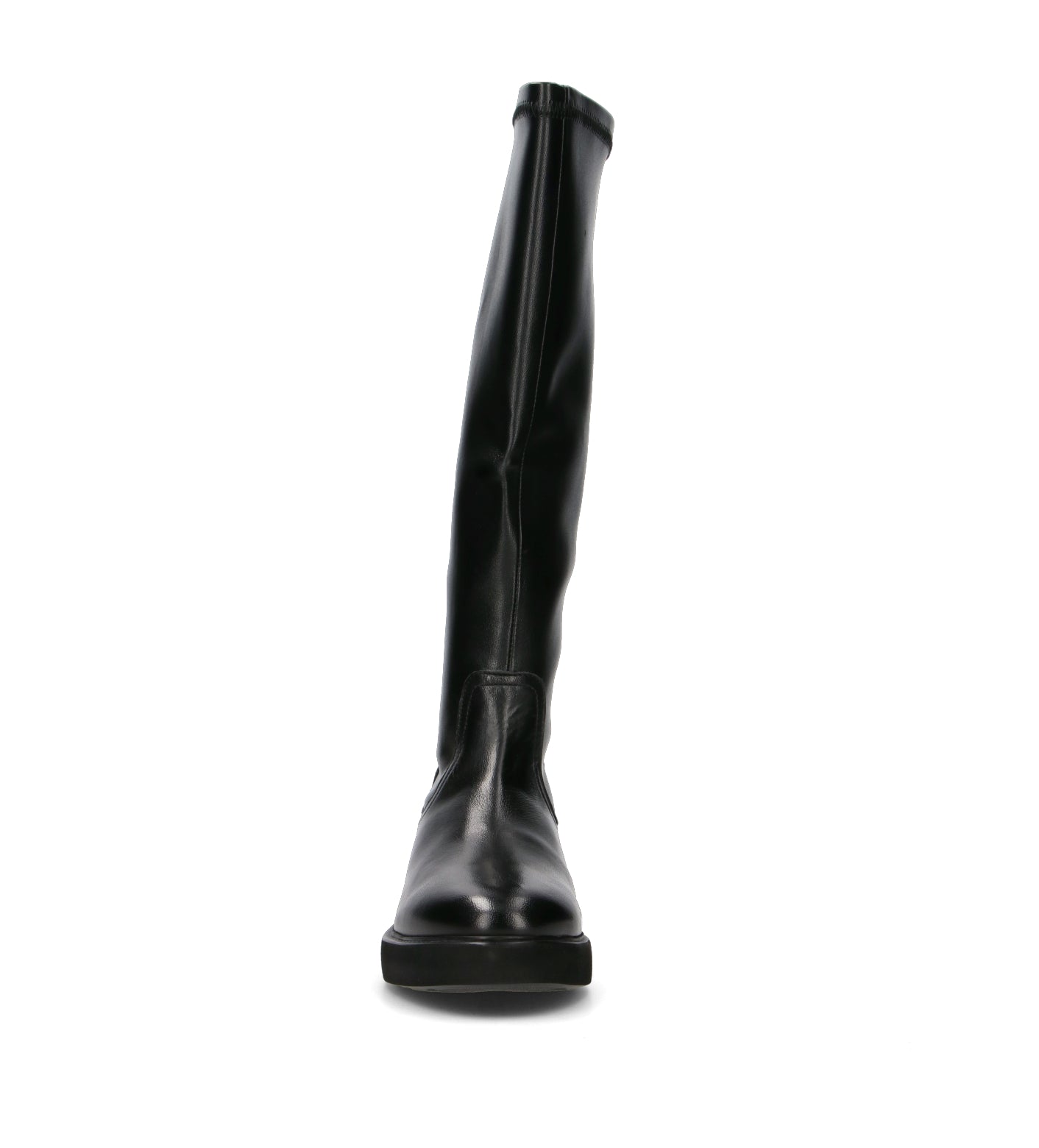 CATCH JUICE Stivale donna nero in pelle