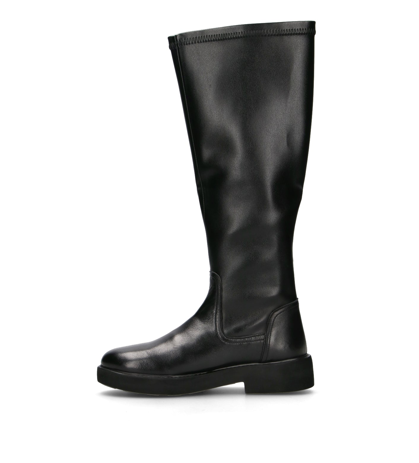 CATCH JUICE Stivale donna nero in pelle