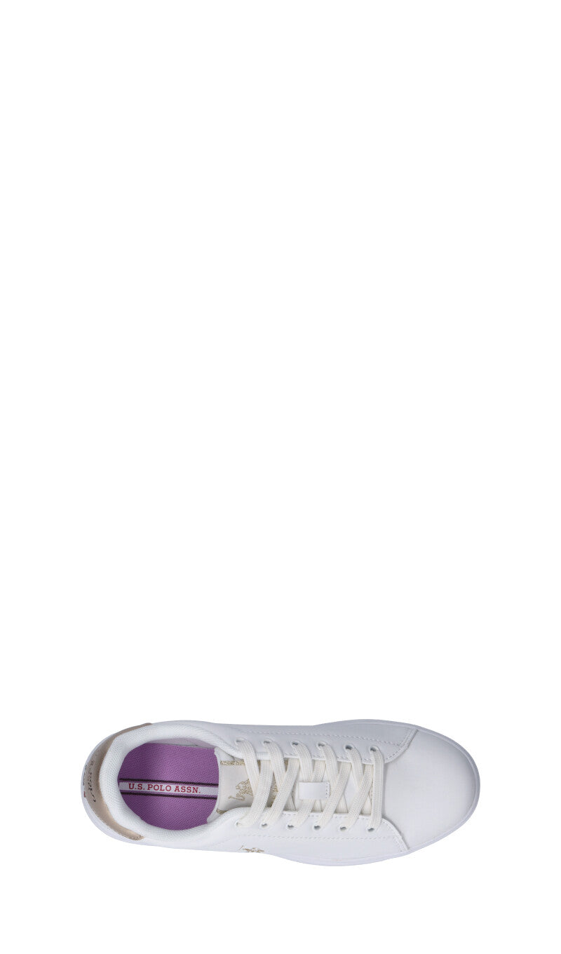 U.S. POLO ASSN. Sneaker donna bianca/oro