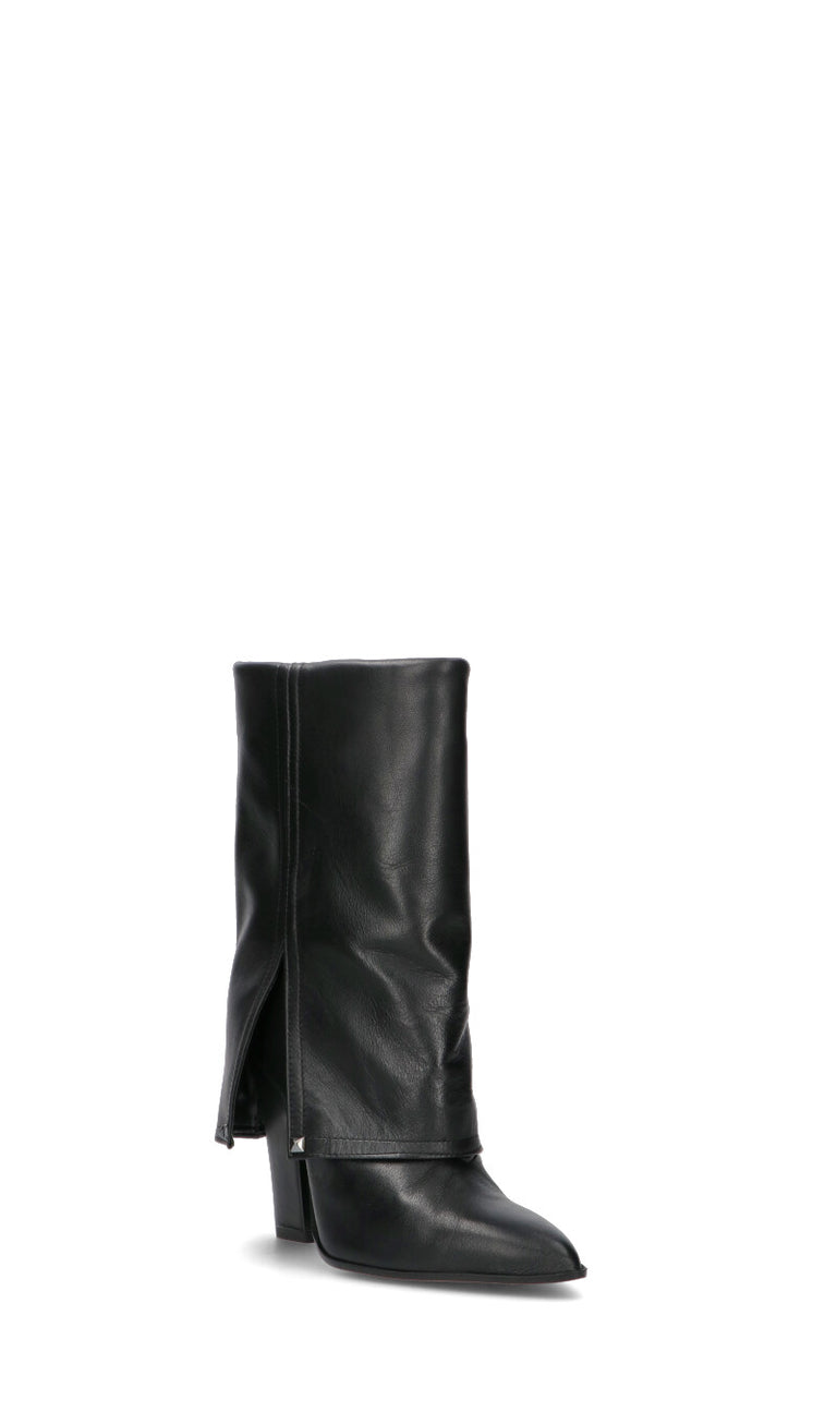 MARC ELLIS Tronchetto donna nero in pelle