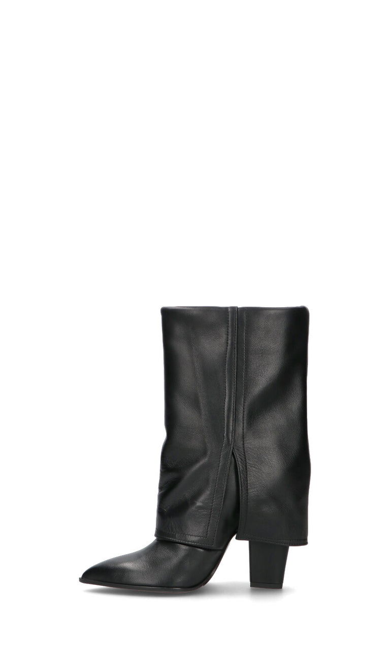 MARC ELLIS Tronchetto donna nero in pelle