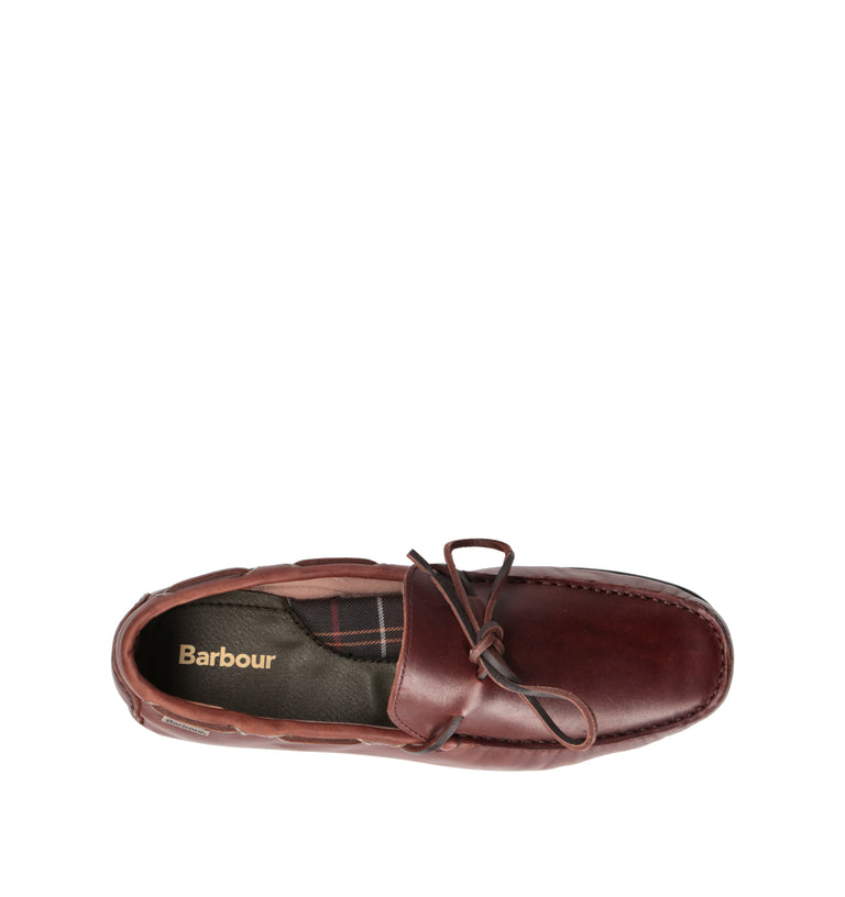 BARBOUR Mocassino uomo marrone in pelle