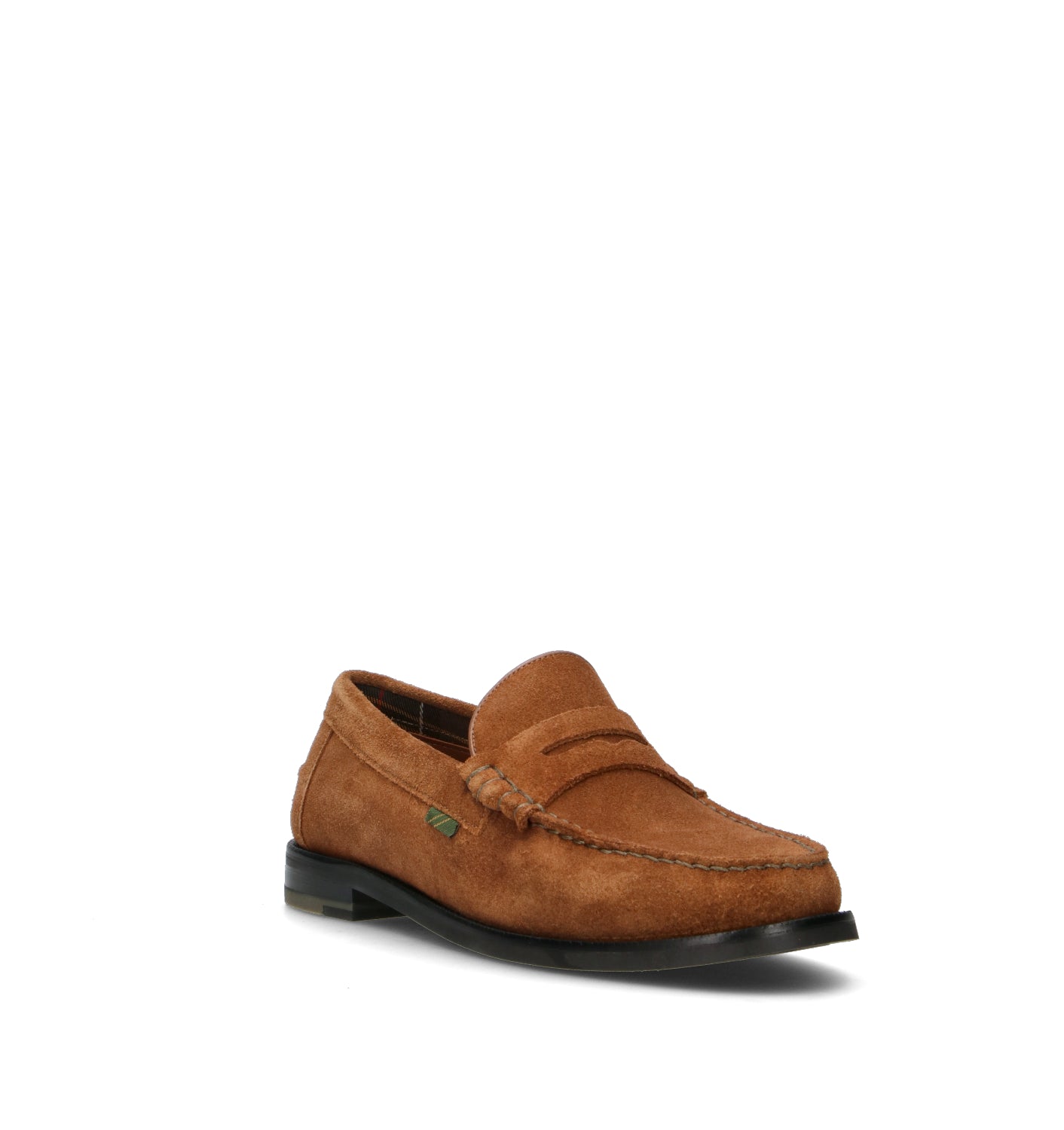 BARBOUR Mocassino uomo marrone in suede