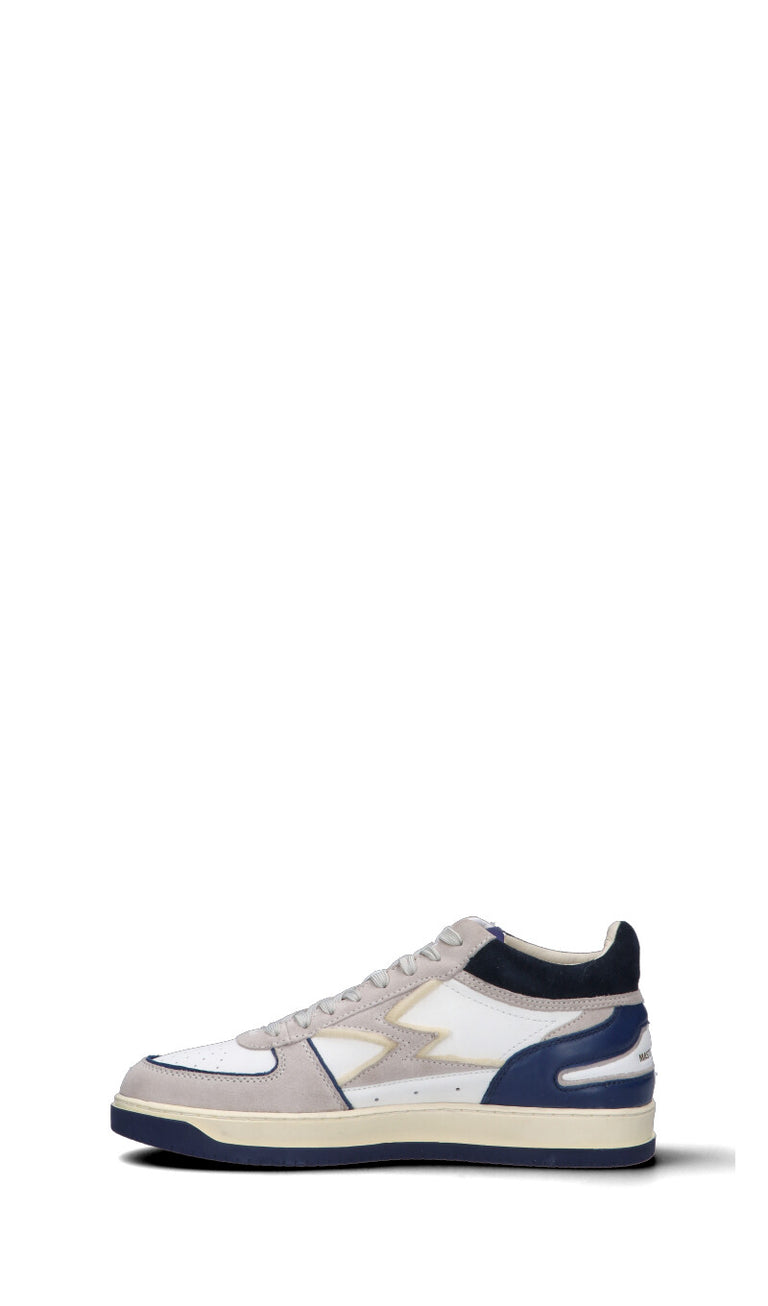 MOACONCEPT Sneaker uomo bianca/blu in pelle