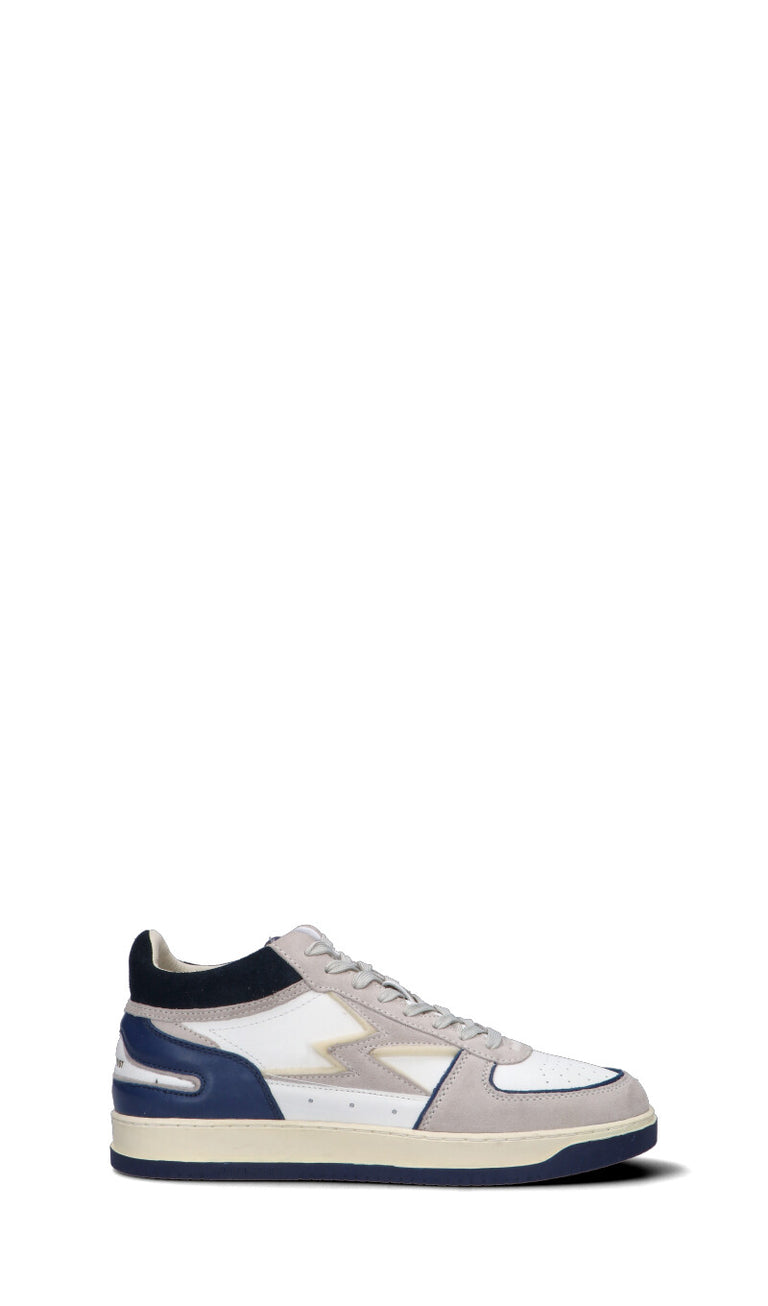 MOACONCEPT Sneaker uomo bianca/blu in pelle