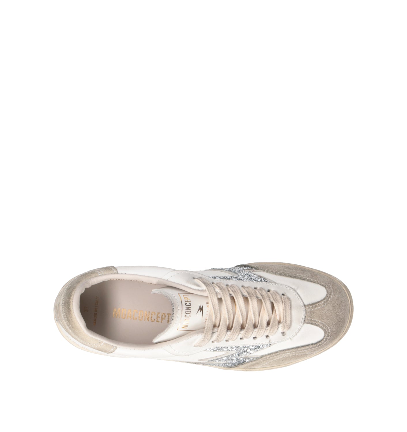 MOACONCEPT Sneaker donna bianca in pelle