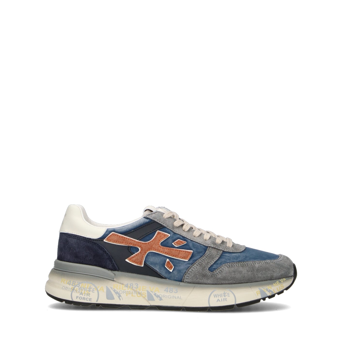 PREMIATA Sneaker uomo blu/grigia