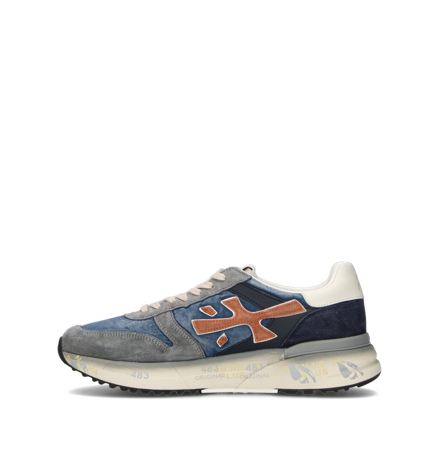 PREMIATA Sneaker uomo blu/grigia