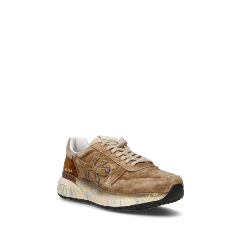 PREMIATA Sneaker uomo cammello in suede