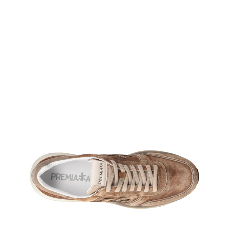 PREMIATA Sneaker uomo cammello in suede