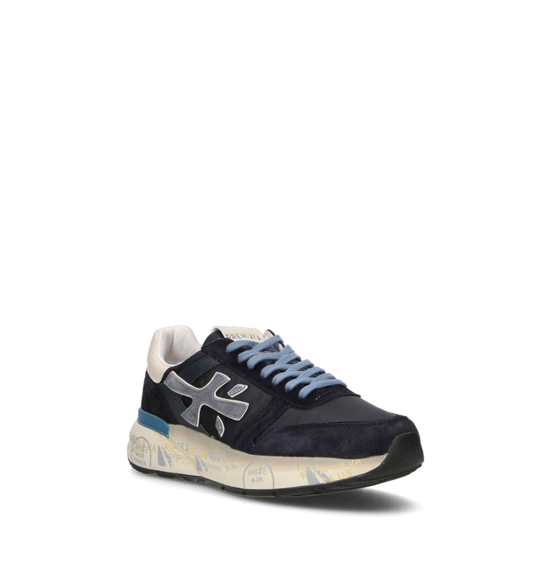 PREMIATA Sneaker uomo blu in suede