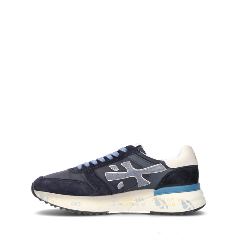 PREMIATA Sneaker uomo blu in suede