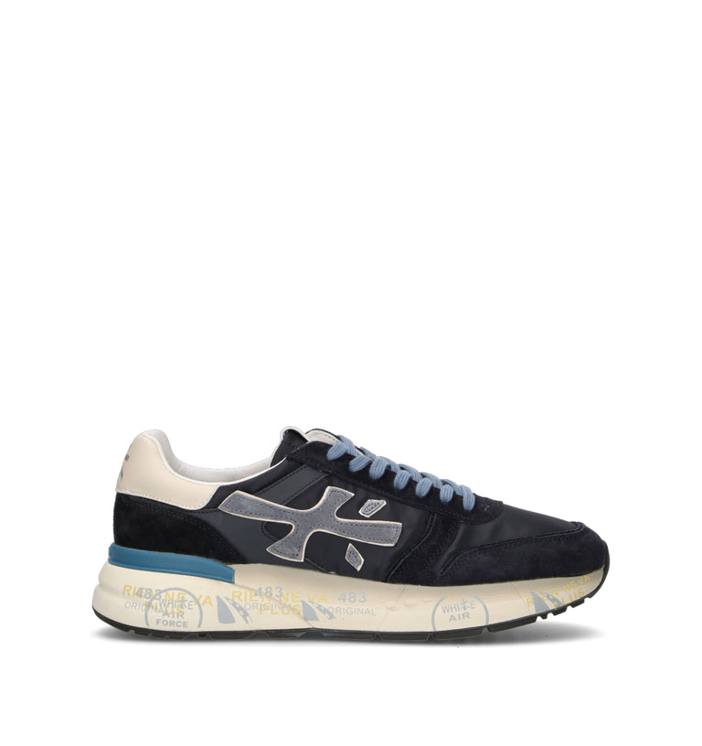 PREMIATA Sneaker uomo blu in suede