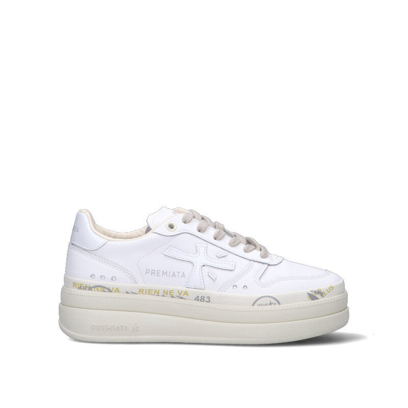 PREMIATA Sneaker donna bianca in pelle