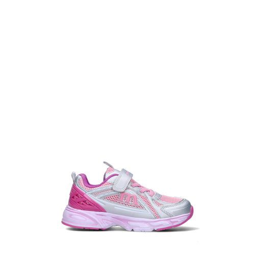 MELANIA Sneaker bimba rosa/argento