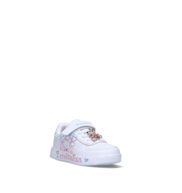 MELANIA Sneaker bimba bianca