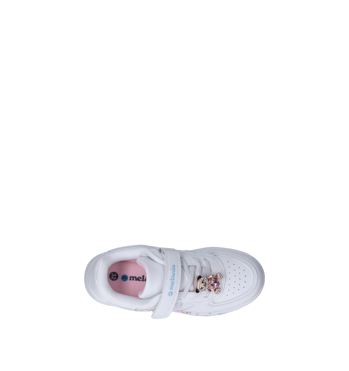 MELANIA Sneaker bimba bianca