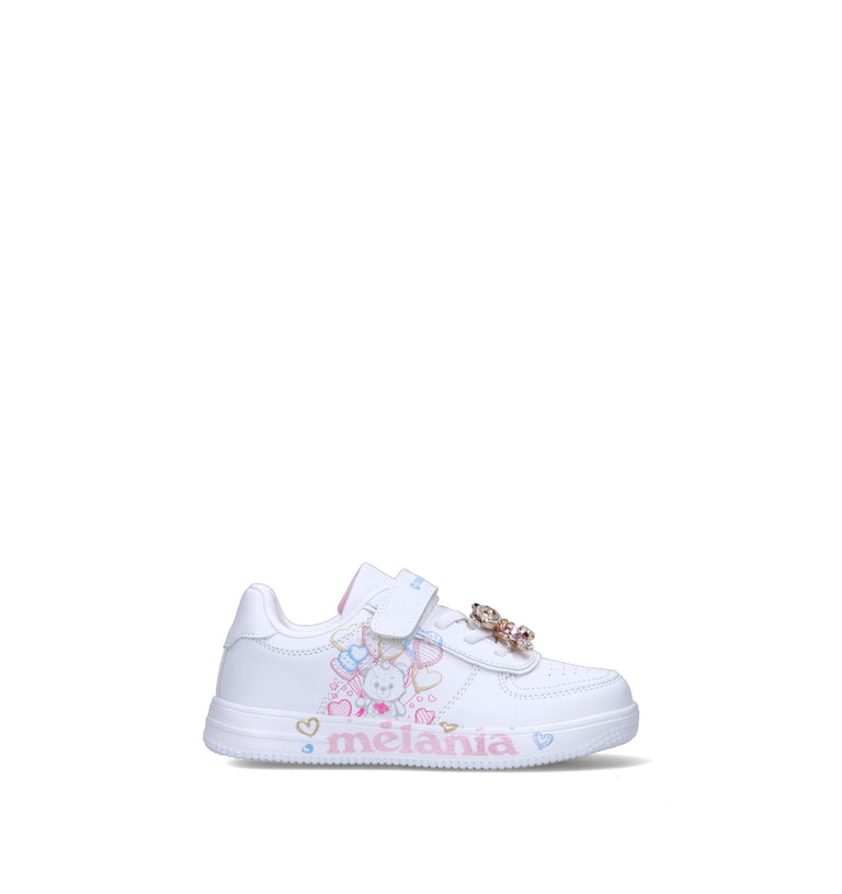 MELANIA Sneaker bimba bianca