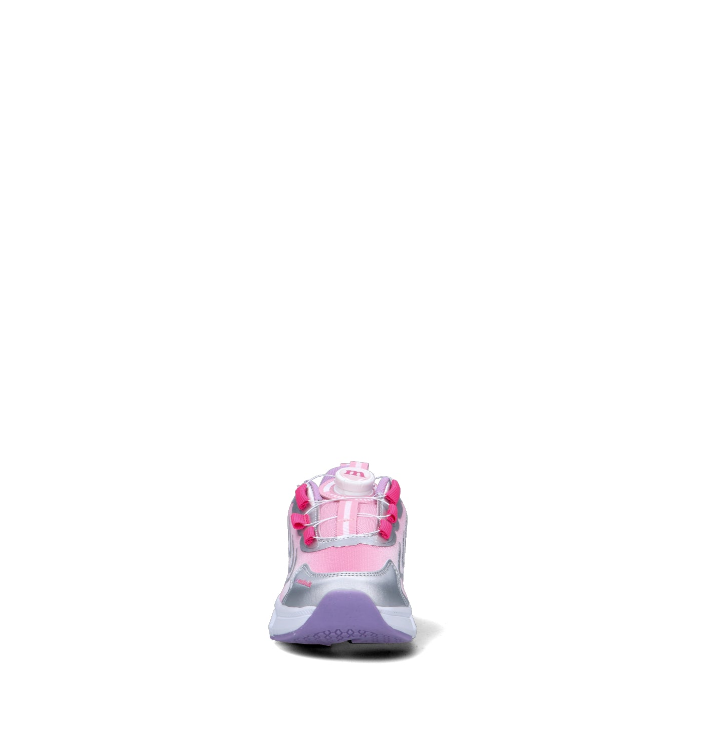 MELANIA Sneaker bimba rosa/argento