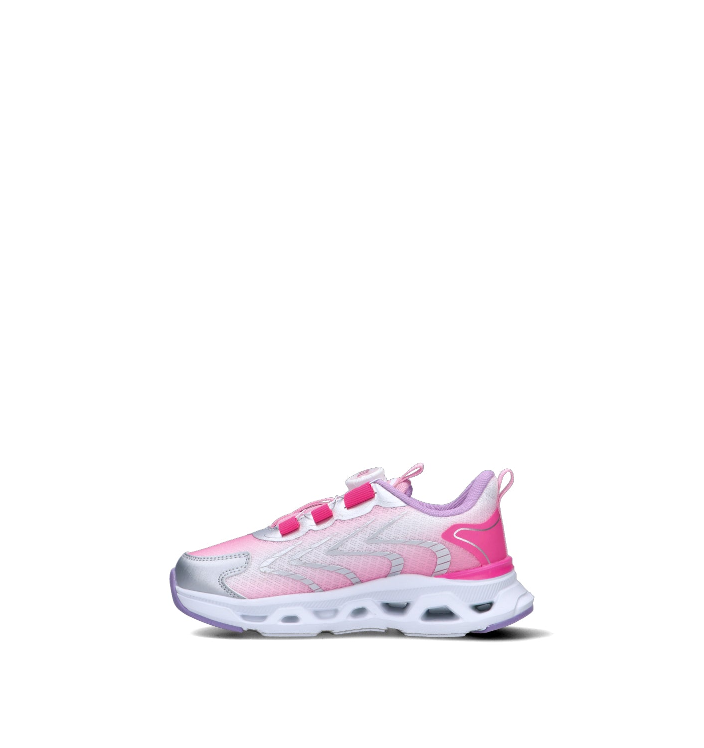 MELANIA Sneaker bimba rosa/argento