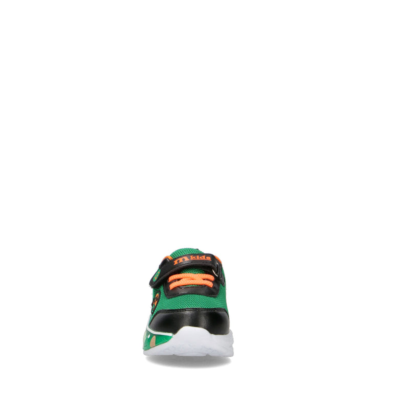 MELANIA Sneaker bimbo verde con luci